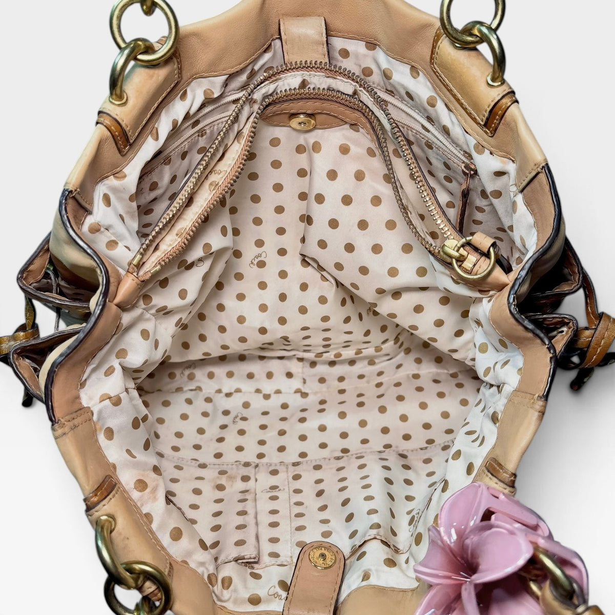 Y2K-era peyton leather carryall shoulder bag