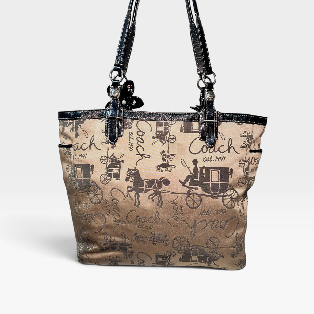 Y2K-era horse & carriage gallery tote
