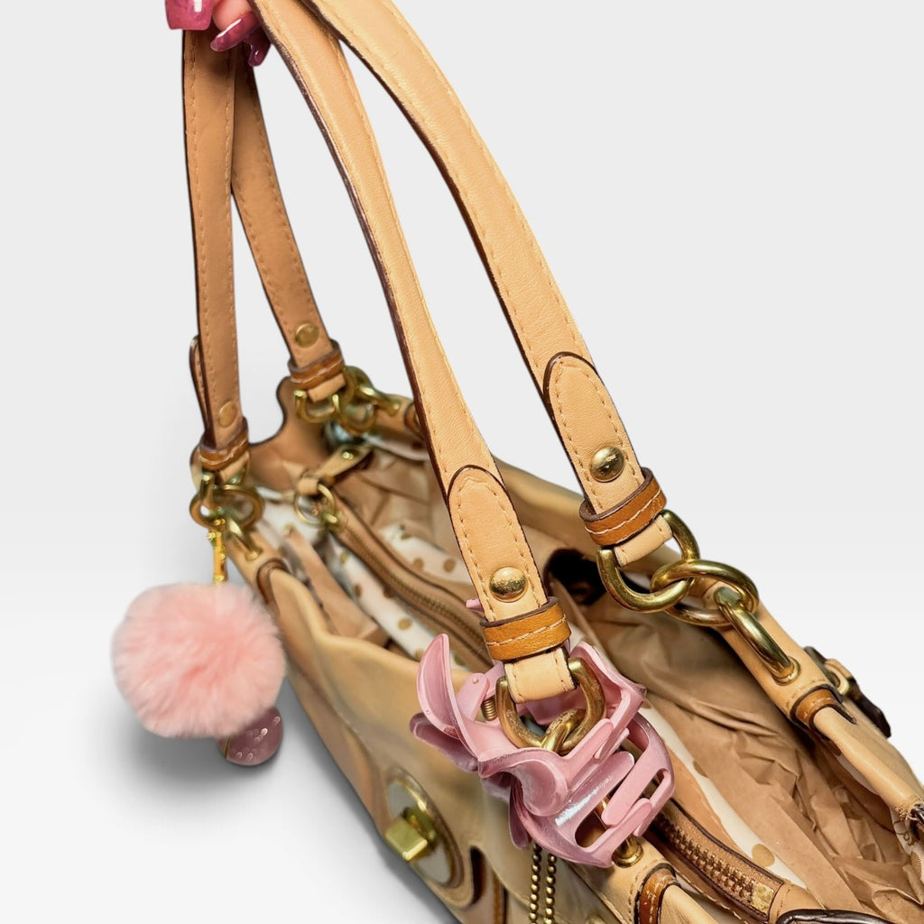 Y2K-era peyton leather carryall shoulder bag
