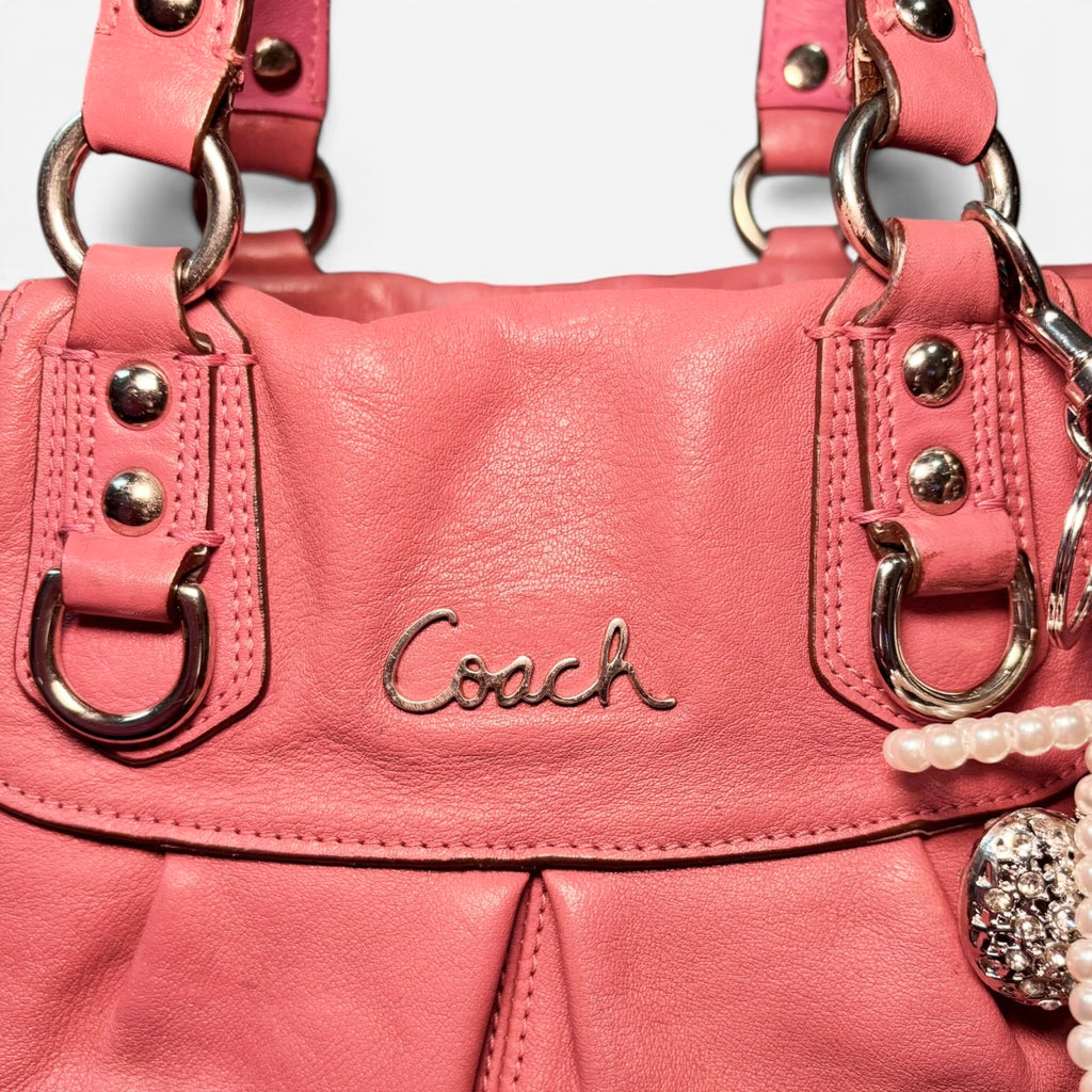 2000’s ashley leather carryall satchel