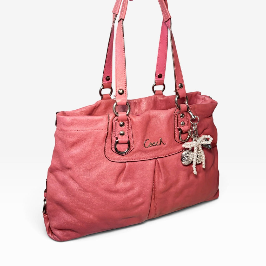 2000’s ashley leather carryall satchel