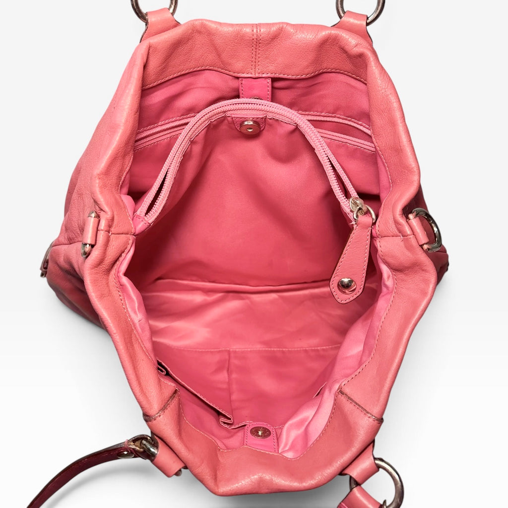 2000’s ashley leather carryall satchel